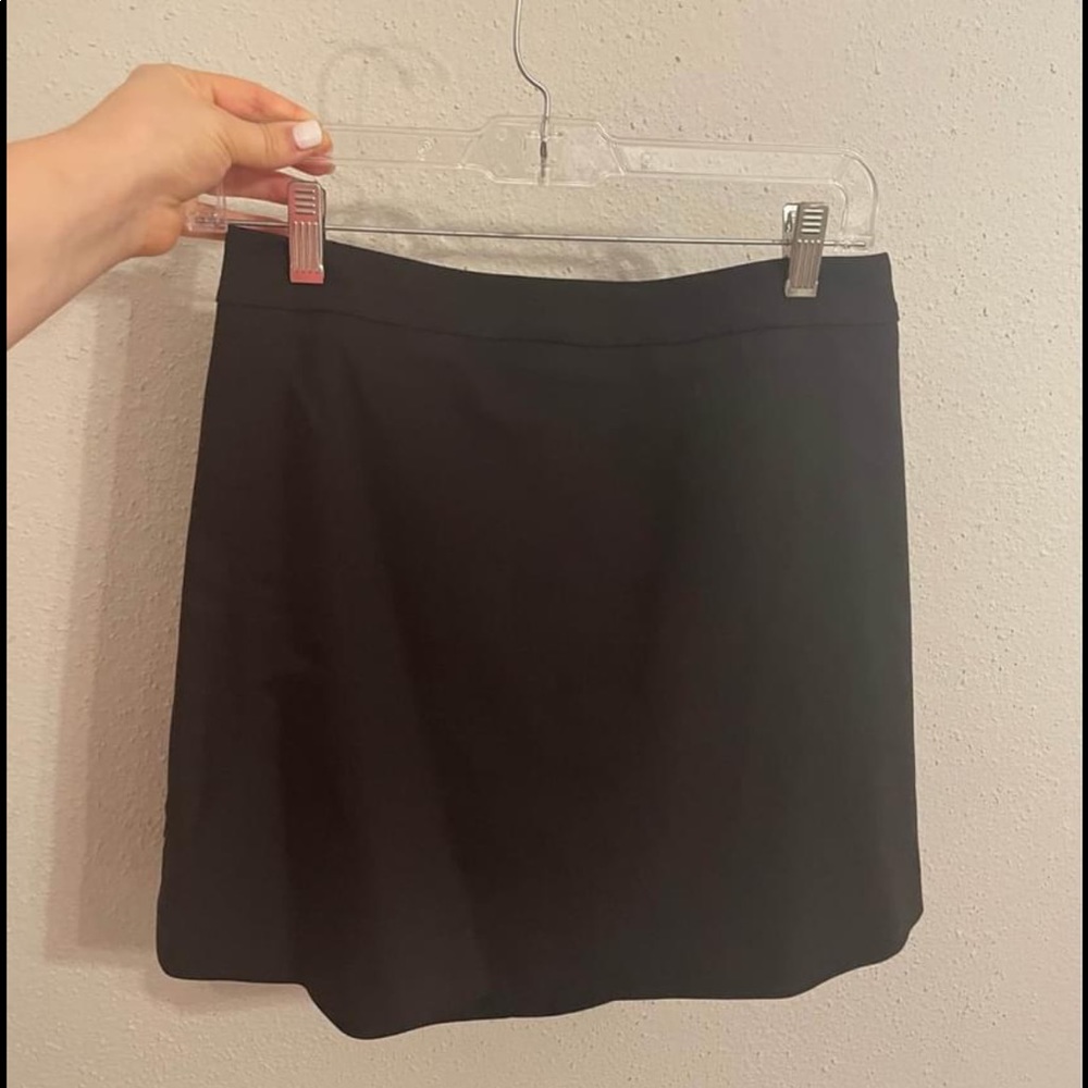 Black mini skirt